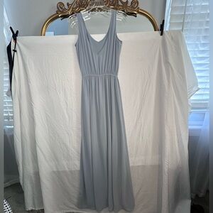 Show Me Your Mumu Dusty Blue Sleeveless Maxi Dress XS Elastic Waist